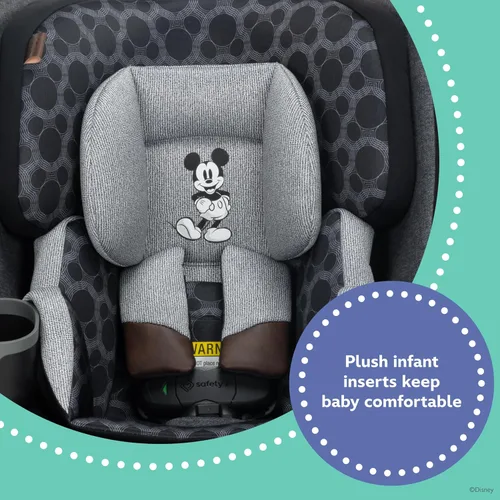 Vista 11 de Disney Baby Turn and Go - Asiento convertible todo en uno giratorio de 360 grados, diseño vintage de Mickey Mouse