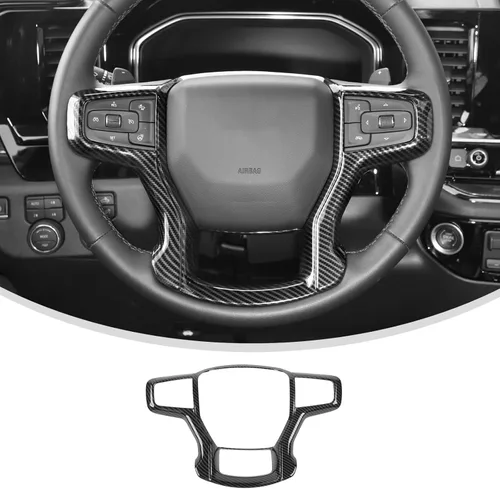 CheroCar Fundas para volante, accesorios interiores para Chevrolet Suburban 2020-2023, para Chevrolet Tahoe 2021-2023, para Chevrolet Silverodo