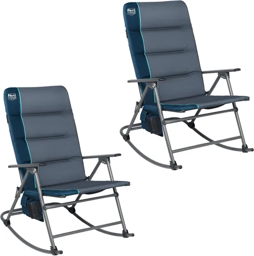Vista 10 de TIMBER RIDGE Silla de columpio plegable extra grande para acampar, silla de columpio acolchada para exteriores con respaldo alto, silla portátil