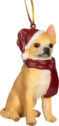 Vista 23 de Design Toscano - Figura de perro para decoración navideña.