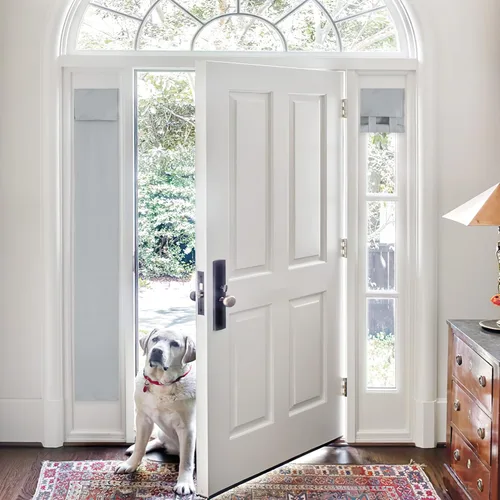 Vista 32 de Pony Dance Cortinas de puerta de luz lateral para puerta delantera, persianas opacas con aislamiento térmico para puerta francesa, privacidad