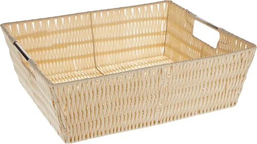 Vista 20 de Whitmor 6500-2712-BLK Rattique Canasta Negra Pequeña para Estante