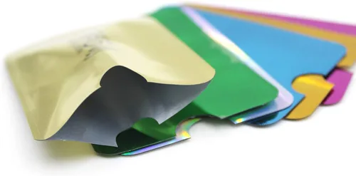 Vista 4 de JUMISEE Paquete de 60 fundas holográficas de bloqueo RFID, tarjetero de bloqueo de banco, cartera antirladrón, funda protectora para tarjetas