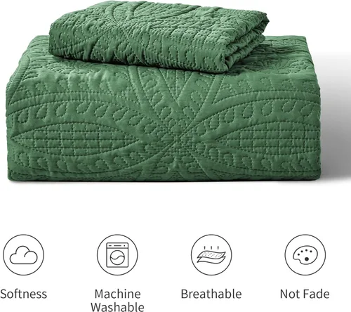 Vista 361 de Edredón de cama tamaño queen Love's cabin, color azul, para cama de verano, de microfibra ligera, estilo moderno, para todas las estaciones, 3