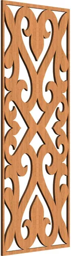 Vista 9 de Keene Paneles de pared decorativos de madera con calado, 9 3/8 pulgadas de ancho x 24 3/8 pulgadas de alto x 1/4 de alto, abedul Birch