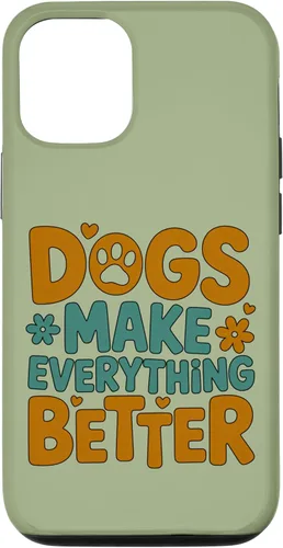 Vista 28 de Dogs Make Everything Better Cute Dog Lover Dog Parent Case for iPhone 16