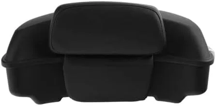 Vista 3 de TCMT Negro mate 10.7 "almohadilla del respaldo del maletero para Harley Tour Pak Touring Glide 14-25