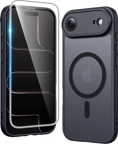 Vista 262 de FNTCASE para iPhone Air Case Clear: Fundas magnéticas para teléfono con protector de pantalla a prueba de caídas, compatibles con Magsafe, delgadas