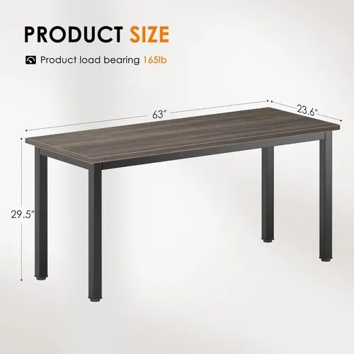 Vista 91 de DlandHome Escritorio pequeño para computadora de 31.5 pulgadas, mesa de escritura para espacios pequeños, mesa de estudio, escritorio para Negro