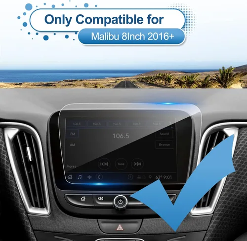 Vista 2 de Coleya Protector de pantalla Chevy Malibu 2016-2023 para pantalla táctil de 8 pulgadas para Malibu Premier 2016-2023 Malibu LS RS2018-2023