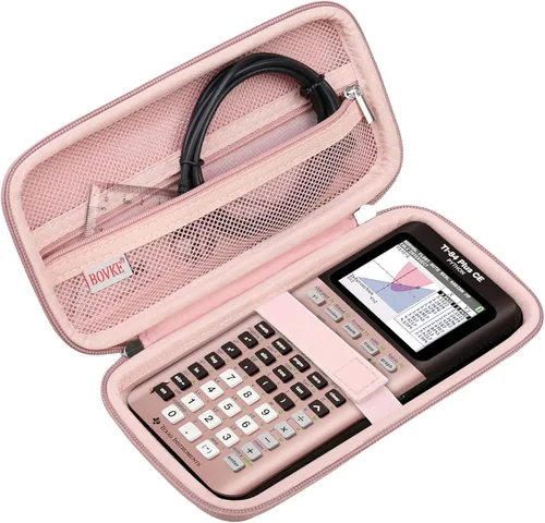 Vista 16 de BOVKE Estuche Duro de Viaje para Calculadora Gráfica Texas Instruments TI-84 Plus CE/TI-84 Plus/TI-83 Plus CE/TI-83 Plus/Casio fx-9750GIII, Bolsillo