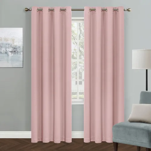 Vista 95 de MYSKY HOME - Cortinas opacas amarillas para sala de estar y dormitorio, cortinas de 84 pulgadas de largo, con ojales, cortinas de oscurecimiento