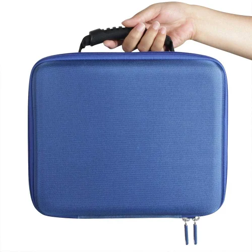 Vista 6 de Hermitshell Estuche rígido de viaje para PicassoTiles Juego de 100 piezas 100 piezas de azulejos magnéticos de construcción (azul)