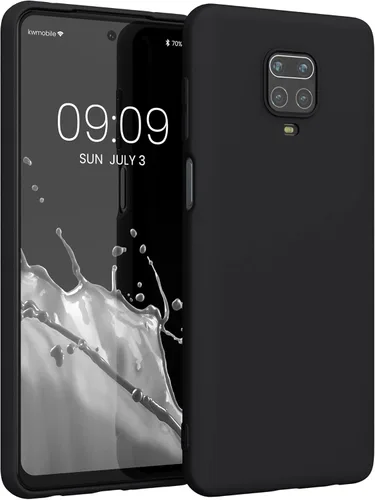 kwmobile Funda compatible con Xiaomi Redmi Note 9S / 9 Pro / 9 Pro Max - Funda protectora de silicona TPU suave y delgada - Negro mate