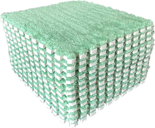 Vista 8 de 12 alfombrillas de juego de rompecabezas de azulejos entrelazadas de espuma EVA suave, alfombrillas protectoras para el suelo para la habitación