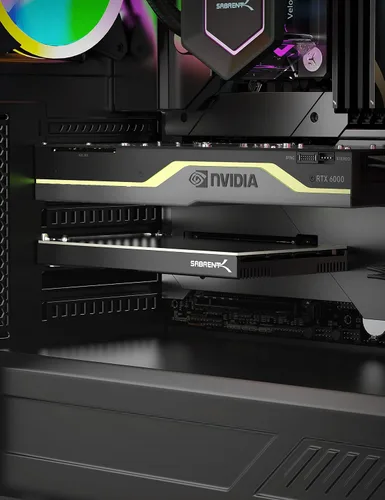 Vista 6 de SABRENT 4-Drive NVMe M.2 SSD a PCIe 3.0 x4 Tarjeta Adaptadora [EC-P3X4]