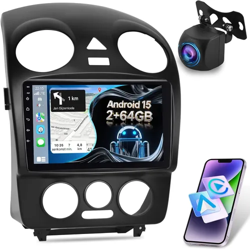2+64G Carplay - Radio inalámbrica para coche Android para VW Beetle 2004-2010, pantalla táctil de 9 pulgadas con Android Auto/DSP/UI