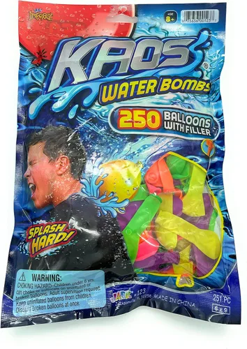 JA-RU Inc. TossÕem - Bombas de agua, redondas de 3 pulgadas, 250 unidades, 1 paquete