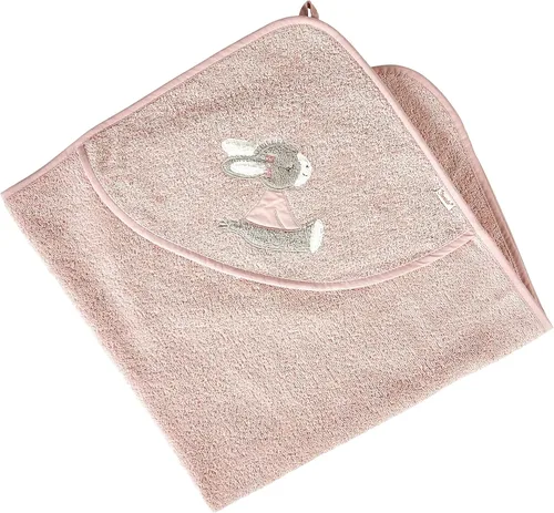 Vista 4 de Sterntaler Kapuzenbadetuch Esel Emmi, Alter: ab 0 Monate, 31.5 x 31.5 in, Hellblau mit Sternen