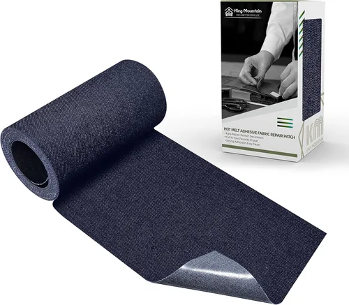 Vista 18 de KING MOUNTAIN Paquete de 20 parches de reparación termoadhesivos para pantalones vaqueros, kit de parches de mezclilla para jeans, 3 x 4-1/4 Cinco