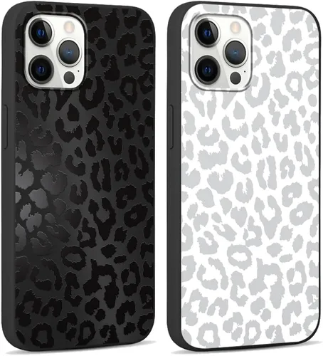 Vista 70 de Paquete de 2 fundas de teléfono con bonito estampado de guepardo para iPhone 7/8/SE 2020 / SE 2022 de 4.7 pulgadas, diseño de leopardo de lujo
