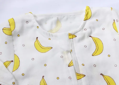 Vista 3 de Saco de dormir original de muselina 100% algodón para niños, saco de dormir con piernas, mantas de manga larga para bebé, 1-4T