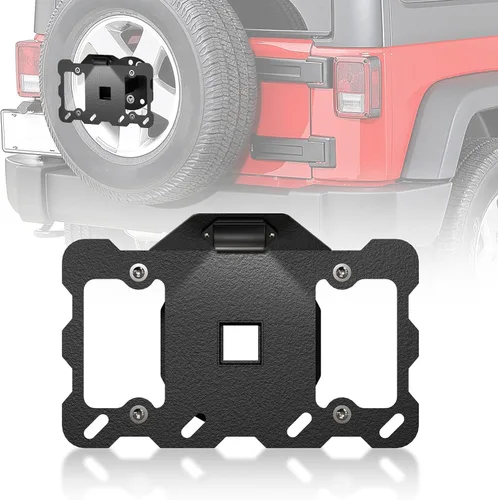 Vista 10 de YZONA Marco de matrícula de cabrestante abatible compatible con Hawse Fairlead de 10 pulgadas, soporte de matrícula frontal universal