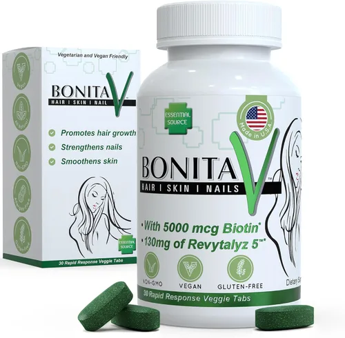 Vista 8 de Essential Source Biotin (Biotina Vitaminas) - Vitaminas para el cabello y la piel de las uñas para mujeres y hombres - 5000 mcg - Suplementos