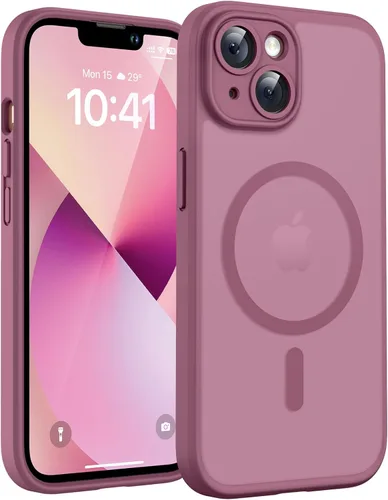 Vista 322 de TOCOL Funda para iPhone 11, compatible con Magsafe, protección completa de cámara, imanes integrados, protección contra caídas, funda translúcida