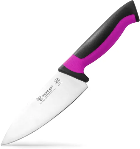 Vista 39 de Cuchillo de chef de 12 pulgadas, hoja de acero inoxidable de alto carbono certificada NSF – Mango ergonómico codificado por colores, cuchillo