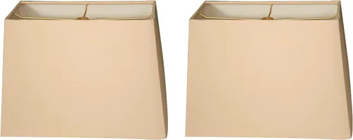 Vista 23 de Royal Designs, Inc. HB-613-12AGL Pantalla para lámpara de tapa dura rectangular, (5 x 10) x (8 x 12) x 9.5, Oro Antiguo