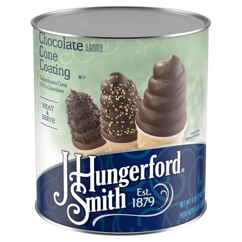 Vista 4 de J Hungerford Smith - Cono de gofres de chocolate y revestimiento Enrober, lata de 123 onzas, paquete de 3