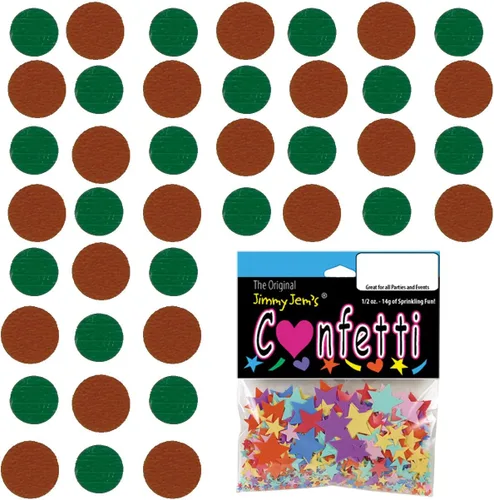 Vista 110 de Confetti Circle 1/4" Negro, Azul Marino Combo - 2 bolsas de media onza (1 oz) (8550/9971)