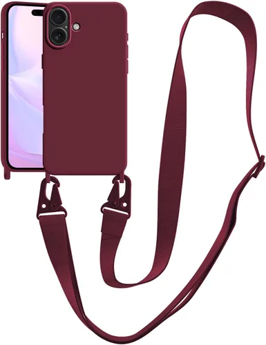 Vista 70 de Funda compatible con iPhone 8 Plus, iPhone 7 Plus/6 Plus/6S Plus con cordón, funda cruzada para iPhone con correa ajustable de silicona para iPhone