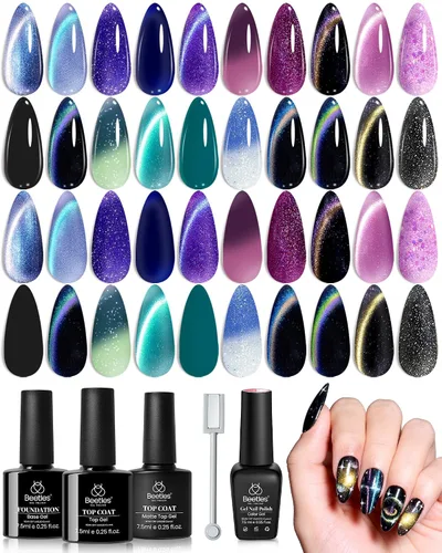 Vista 27 de Beetles - Juego de 44 esmaltes de uñas de gel, colección Colorful Muse, 36 0-0 Musa colorida