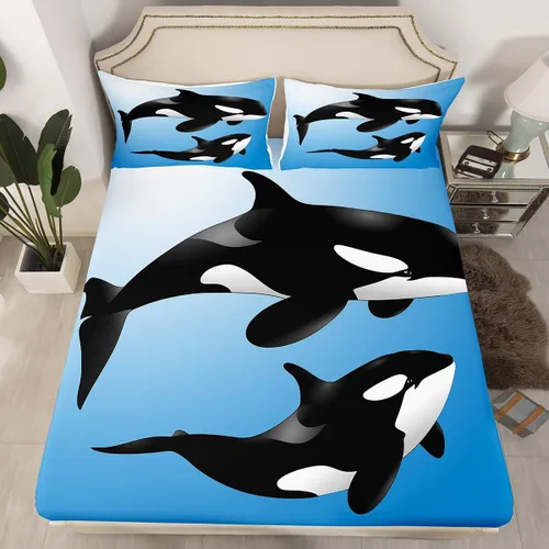 Vista 33 de Erosebridal Sábanas de Cama para Niños de Gato Lindo Tamaño Twin Línea de Arcoíris Neón Sábana Ajustable de Gato con Bolsillo Profundo para Niñas