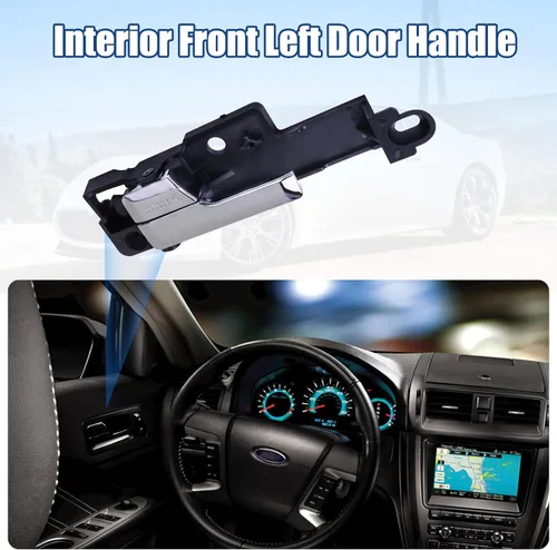 Vista 2 de NPAUTO Manija de puerta interior delantera izquierda para Ford Fusion 2006 2007 2008 2009 2010 2011 2012 Ford Fusion 2007-2012 Lincoln MKZ, 2006