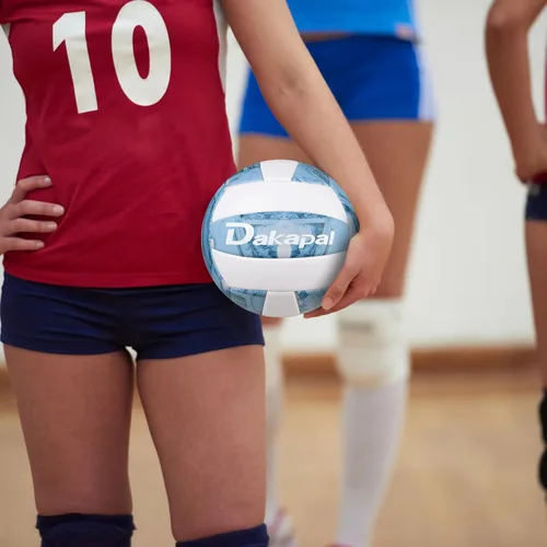 Vista 5 de Dakapal Balón de voleibol competitivo para interiores y exteriores, tamaño oficial 5, voleibol suave profesional (sin bomba)