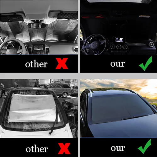 Vista 6 de Fit for Volvo XC40 2018 2019 2020 2021,Sun Shade Car Windshield,Windshield Sunshade,Foldable Windshield Cover Sun Shade,Car Accessories