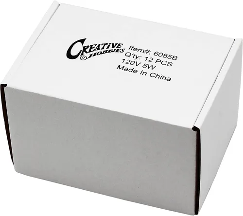 Vista 3 de Creative Hobbies Bombillas incandescentes de repuesto para lámparas eléctricas de velas, velas de ventana y candelabros – Candelabro de 5 W