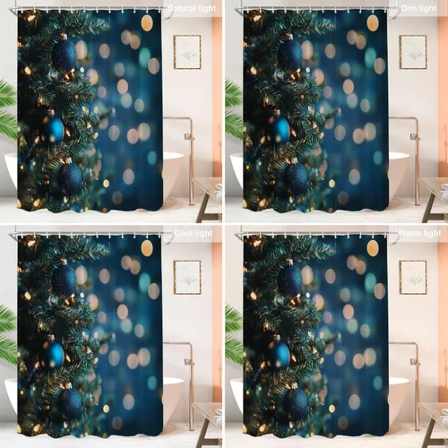 Vista 277 de Shrahala Father and Child Embracing No Hooks Shower Curtain with Snap in Liner Set, Tender Moment Captured Bathroom Décor Polyester Fiber Waterproof