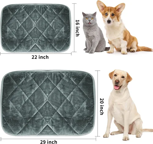 Vista 5 de Cama para gatos autocalentable para interiores y exteriores, súper suave, alfombrilla para mascotas autocalentable, almohadilla térmica lavable