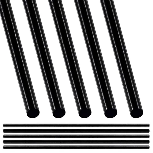 Tanstic 5 varillas de acero inoxidable 304 de 0.118 in x 11.811 in, varillas de metal redondas negras para eje de engranajes, fabricación de