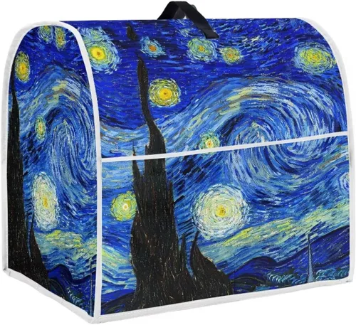 Vista 35 de Talayituse Beach Turtle Starfish Print Stand Mixer Cover for 4.5-5 Quarts Kitchen Aid, Washable Mixer Dust Cover with Handle and Pocket Kitchen