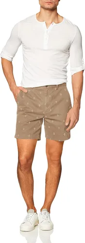 Vista 4 de Tienda Essentials - Pantalones cortos chinos de corte clásico 7 pulgadas para hombre