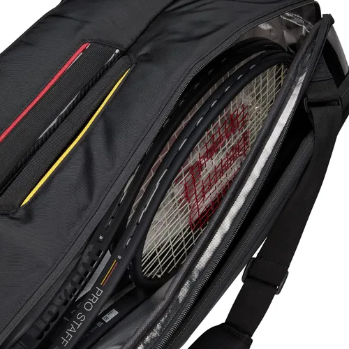 Vista 4 de WILSON Bolsa de tenis para adultos, Negro -, Personal de Super Tour Pro