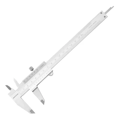 Calipers Tools - Pinza Vernier monobloque, acero inoxidable engrosado, 0-6 pulgadas/métrico 0-6 pulgadas, rango +/-0.02, precisión 0.02/0.001