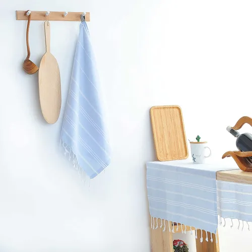 Vista 129 de Cacala Toallas de cocina 100% algodón turco, altamente absorbentes, suaves, de secado rápido, con lazo para colgar, para gimnasio, yoga, baño