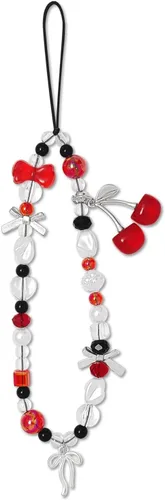 Vista 20 de cioatu Dijes para teléfono, bonita correa de muñeca para teléfono celular, correa de muñeca para bolsa, Airpods, cámara, colgantes, decoración