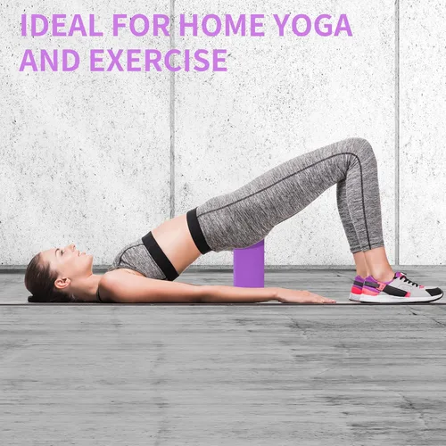 Vista 9 de 2 Pack 9‘’x6‘’x4‘’ Yoga Blocks with Stretch, Durable Yoga Foam Blocks, High Density & Non Slip Surface for Yoga, Pilates, Stretching, Dance, Ballet